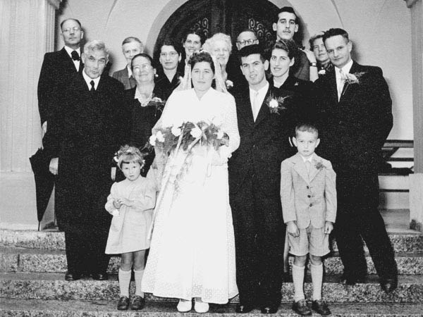 Wedding of Beatrix and Markus on August 25th, 1953 in Summiswald